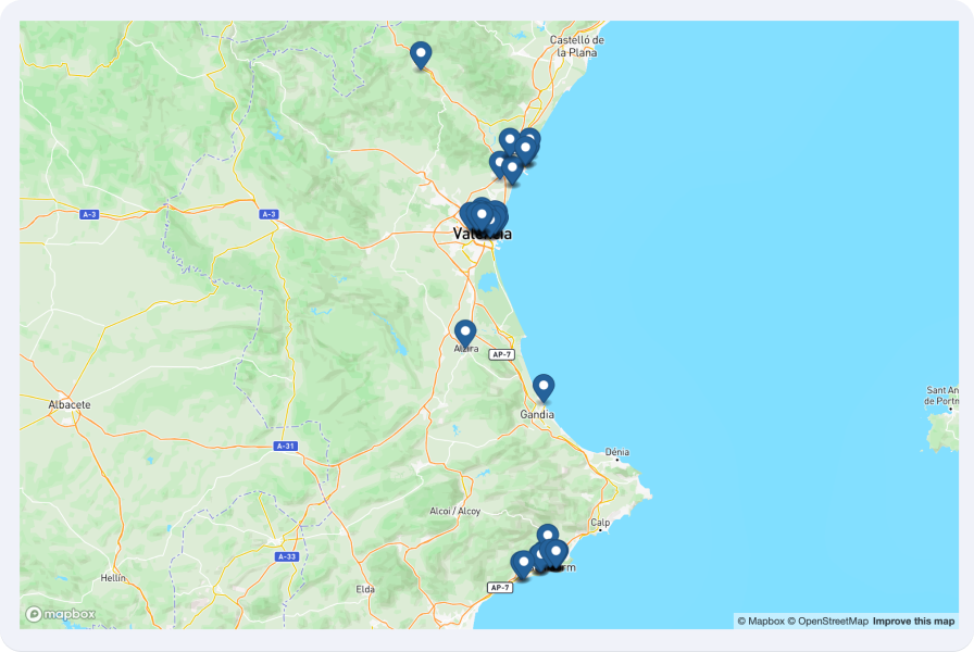 Noleggio di batterie portatili a Valencia, Benidorm e Alicante