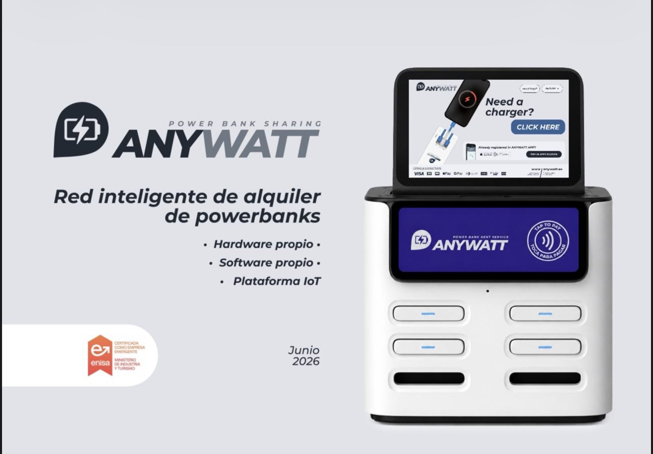 PAGES ALEGRE, SL (AnyWatt) ottiene il marchio ufficiale di Empresa Emergente (Startup) da ENISA